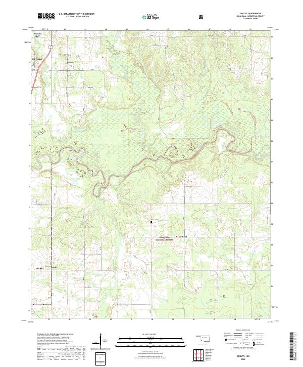 USGS Topographic Map – Shults