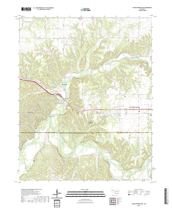 USGS Topographic Map – Siloam Springs NW