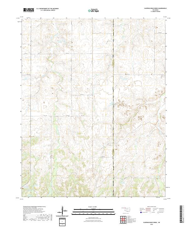 USGS Topographic Map – Sleeping Bear Creek