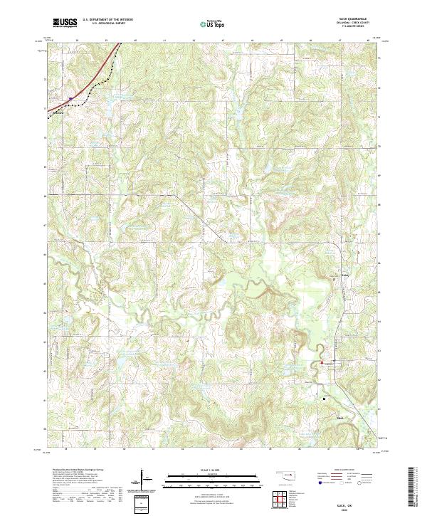 USGS Topographic Map – Slick