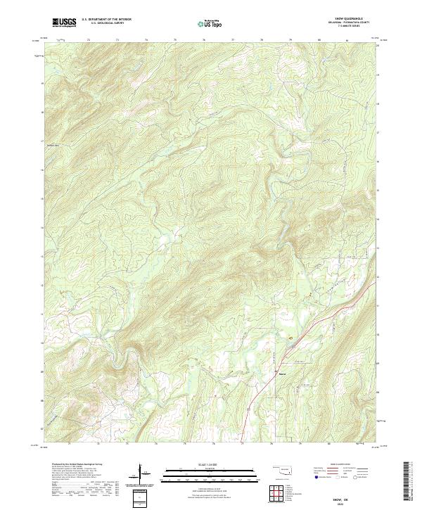 USGS Topographic Map – Snow