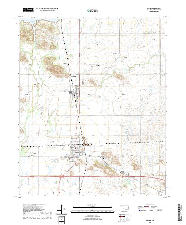 USGS Topographic Map – Snyder