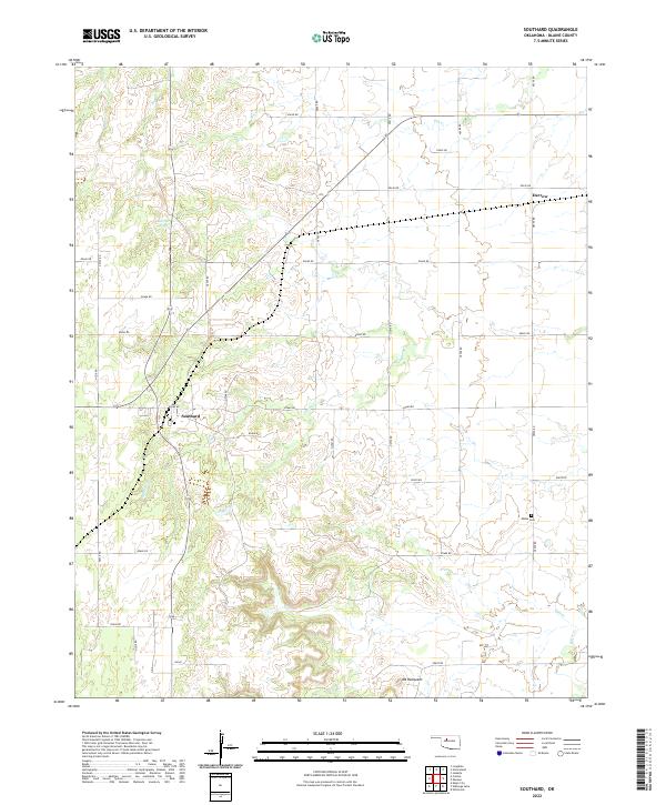 USGS Topographic Map – Southard