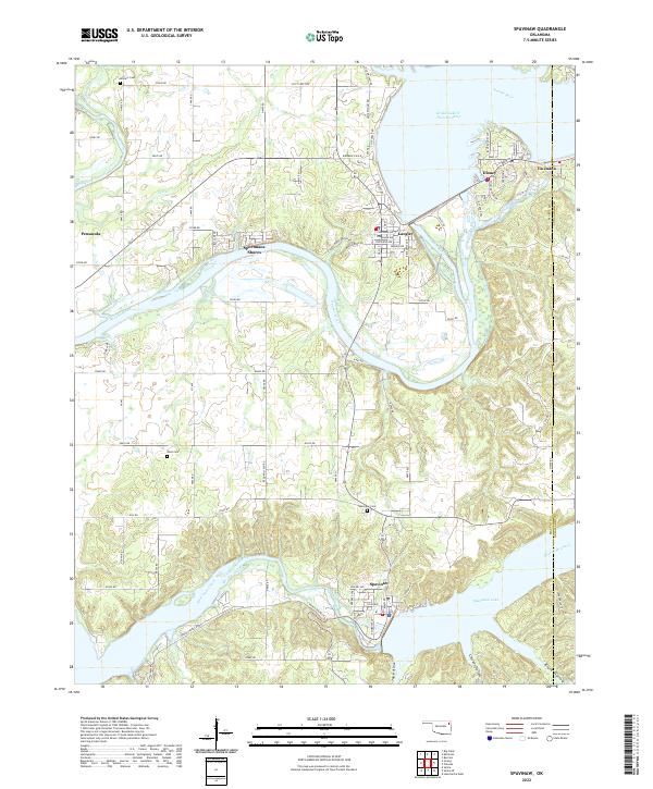 USGS Topographic Map – Spavinaw