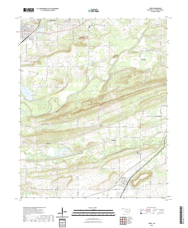 USGS Topographic Map – Spiro