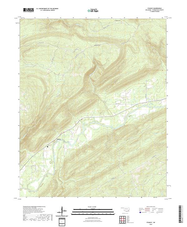 USGS Topographic Map – Stanley