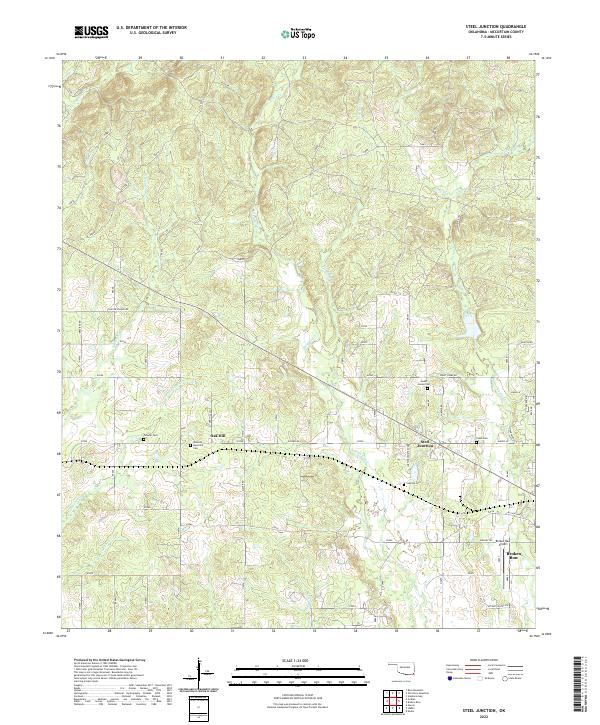 USGS Topographic Map – Steel Junction