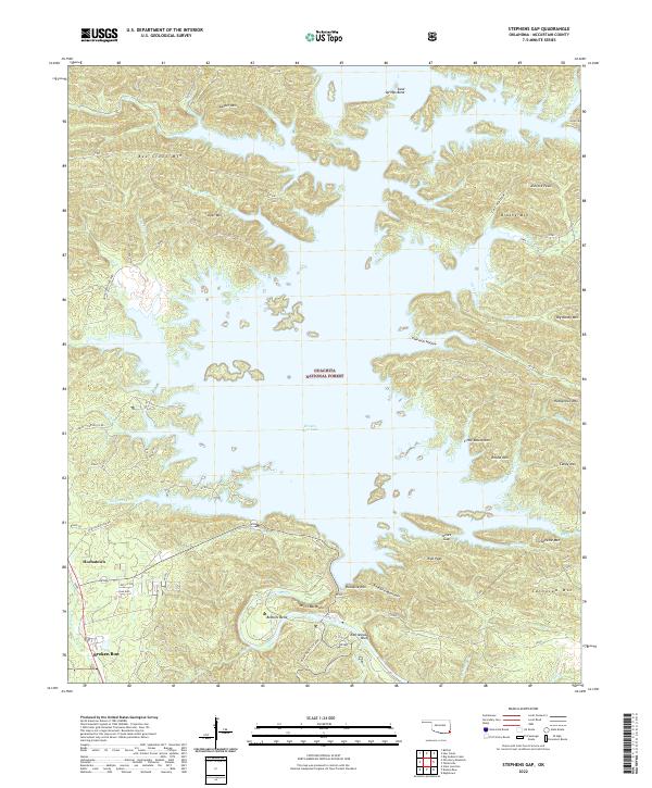 USGS Topographic Map – Stephens Gap