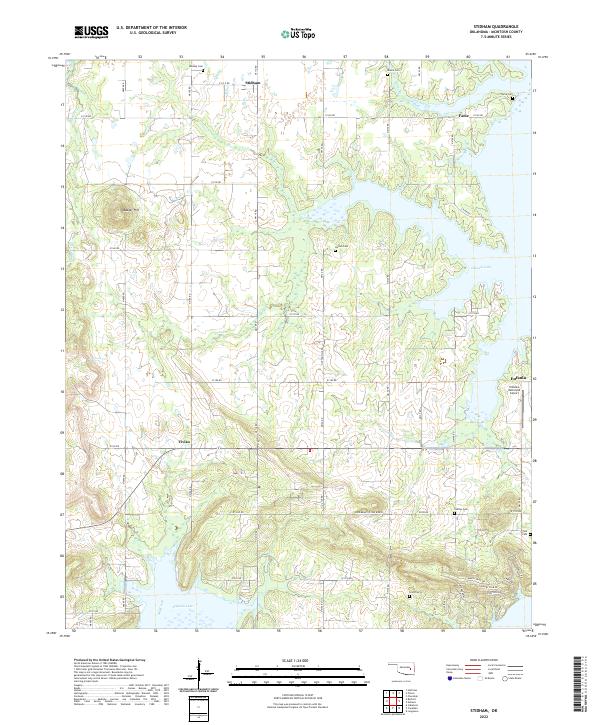 USGS Topographic Map – Stidham