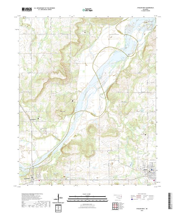 USGS Topographic Map – Stigler West