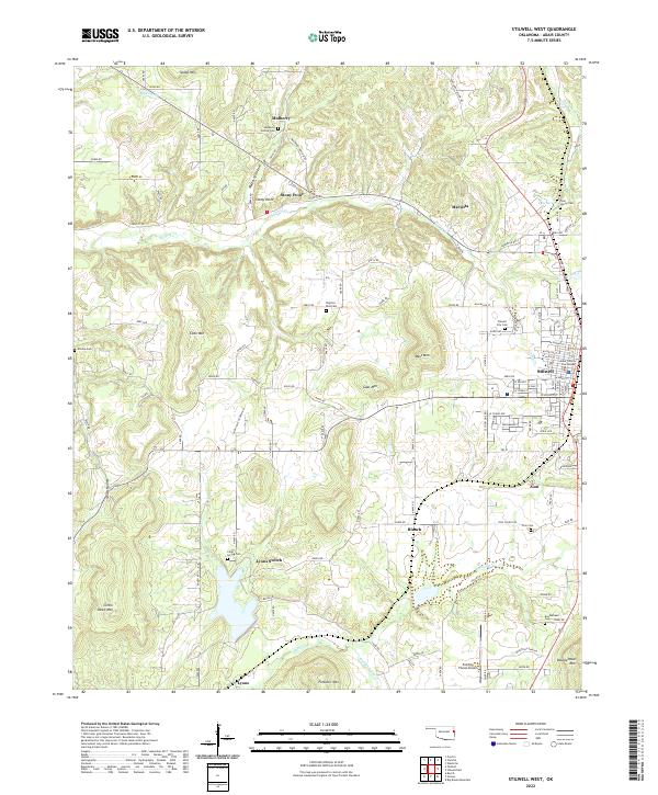 USGS Topographic Map – Stilwell West