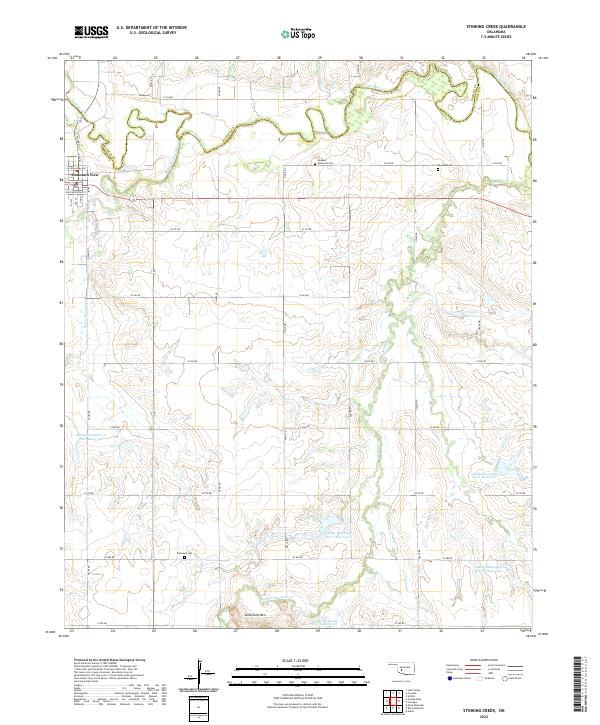 USGS Topographic Map – Stinking Creek