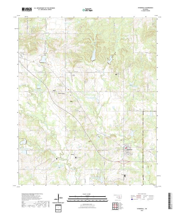 USGS Topographic Map – Stonewall