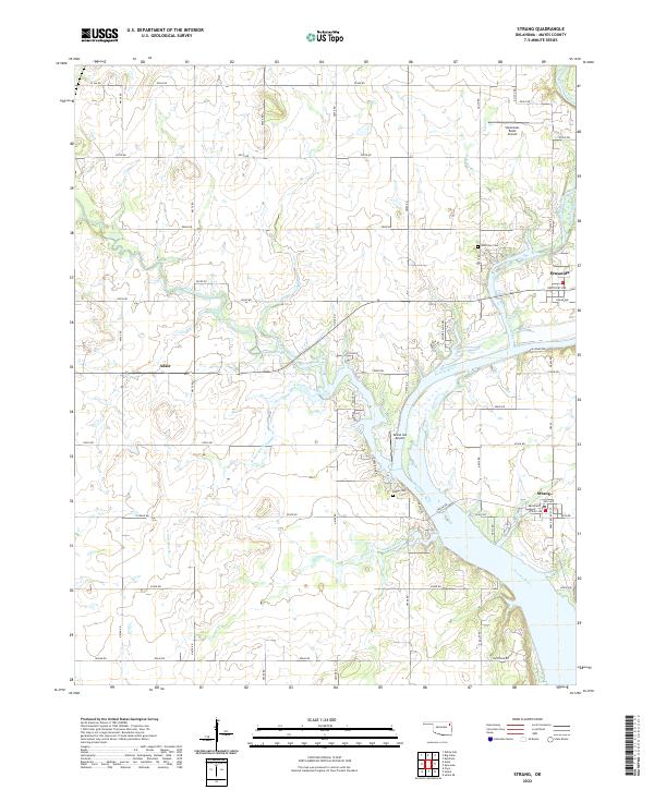 USGS Topographic Map – Strang