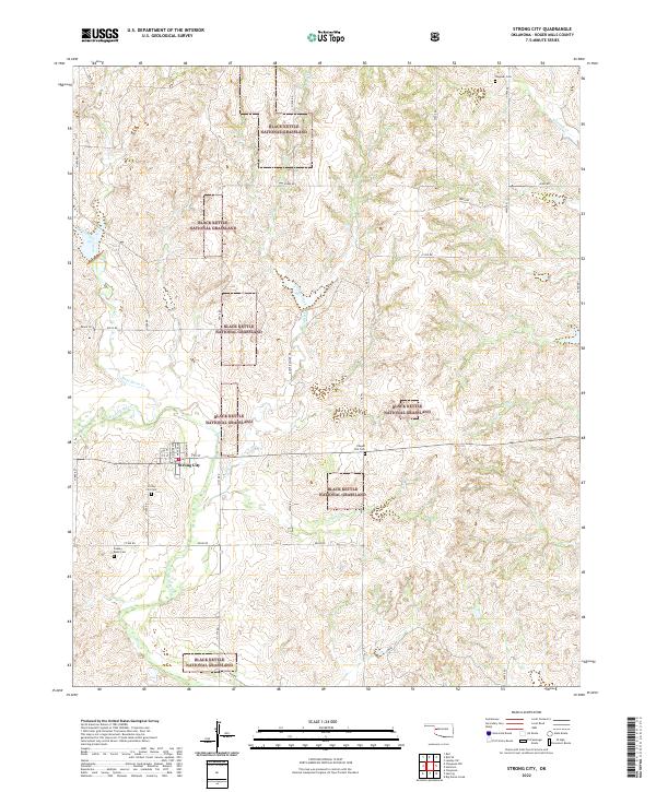 USGS Topographic Map – Strong City