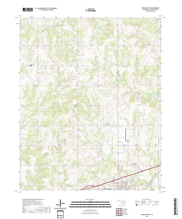 USGS Topographic Map – Stroud North