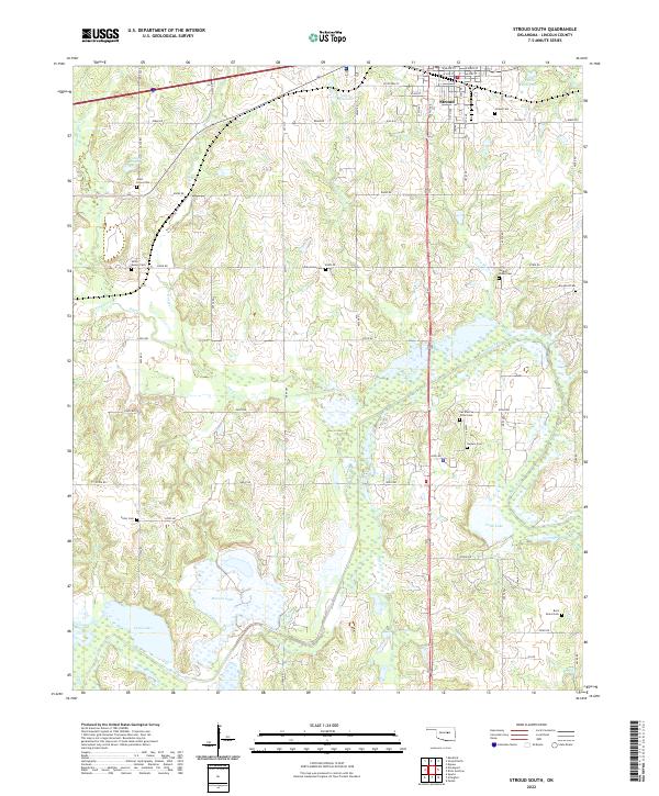 USGS Topographic Map – Stroud South