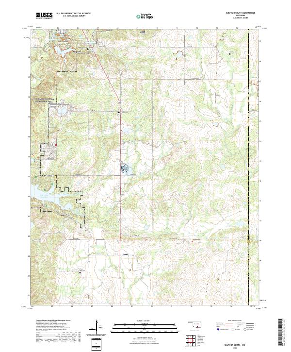 USGS Topographic Map – Sulphur South