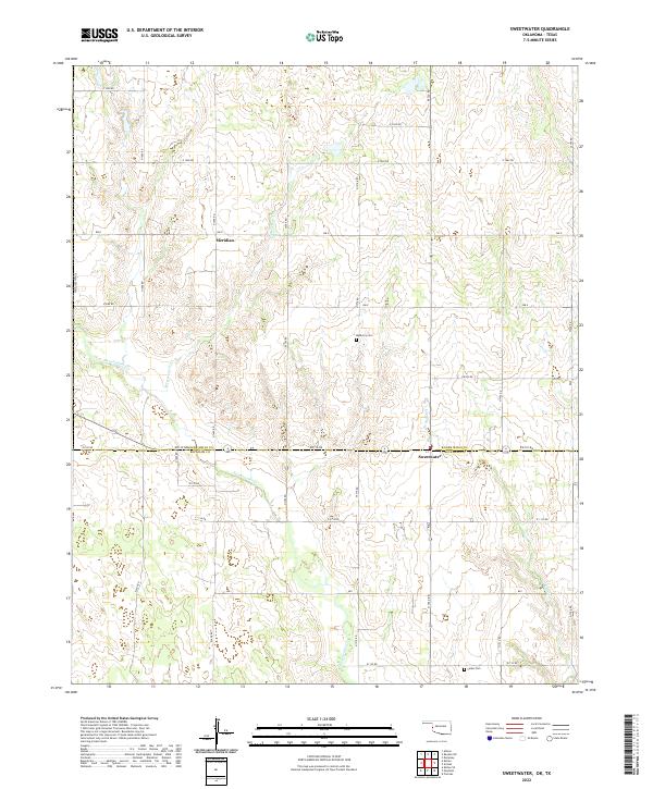 USGS Topographic Map – Sweetwater