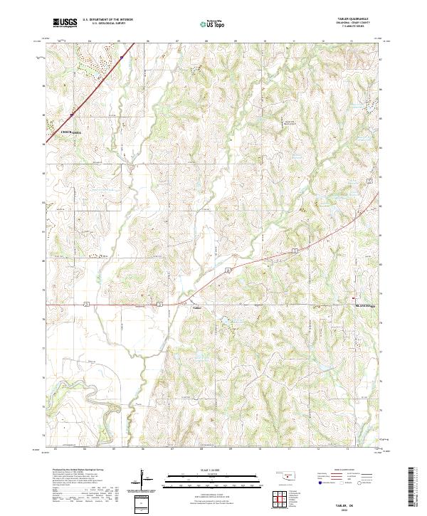 USGS Topographic Map – Tabler