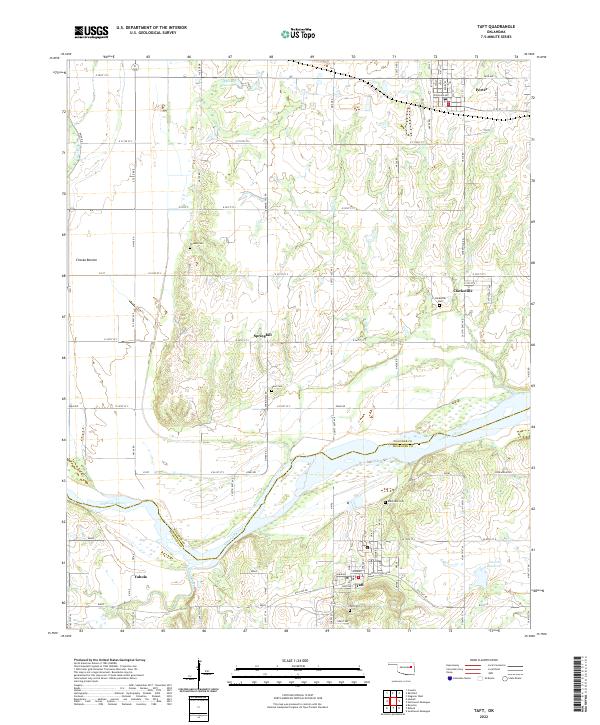 USGS Topographic Map – Taft