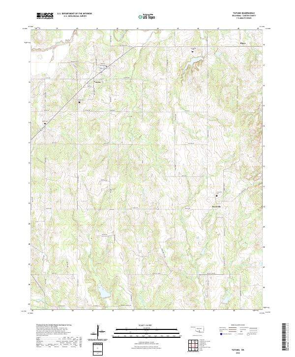 USGS Topographic Map – Tatums