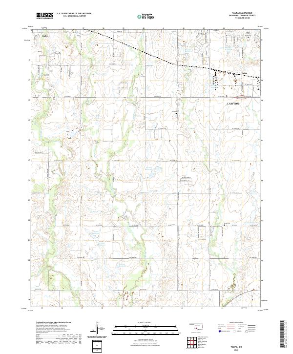 USGS Topographic Map – Taupa