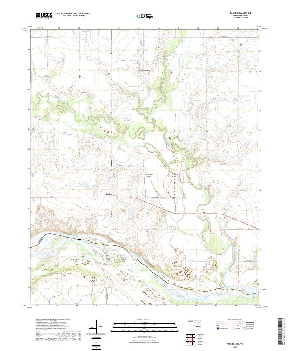 2022 Map of Taylor, 2022 Print