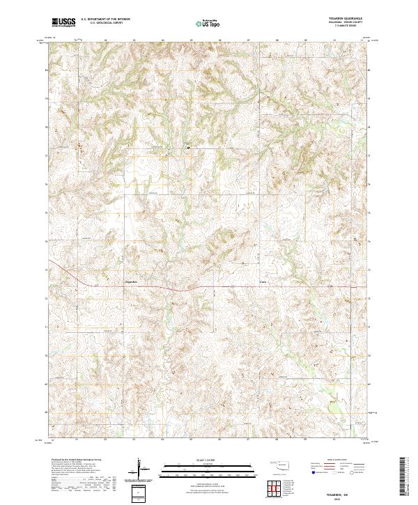USGS Topographic Map – Tegarden