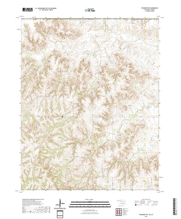 USGS Topographic Map – Tegarden NW