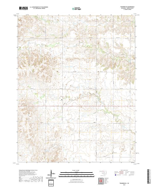 USGS Topographic Map – Tegarden SE