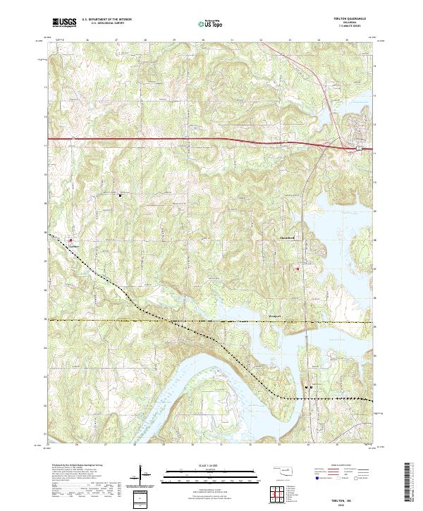 USGS Topographic Map – Terlton