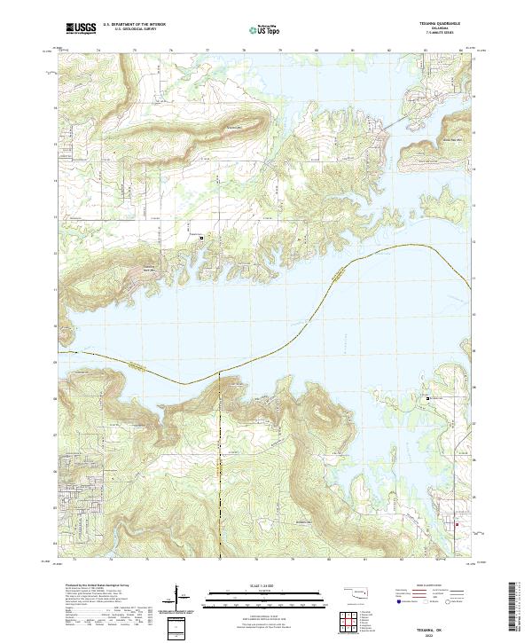 USGS Topographic Map – Texanna