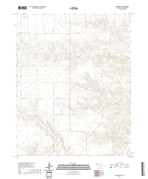 2022 Map of Texhoma NE, 2022 Print