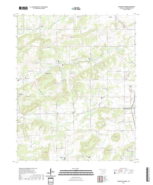 USGS Topographic Map – Thompson Corner