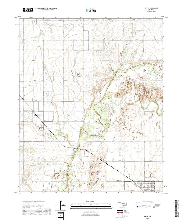 USGS Topographic Map – Tipton