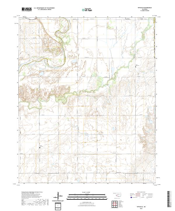 USGS Topographic Map – Tipton SE