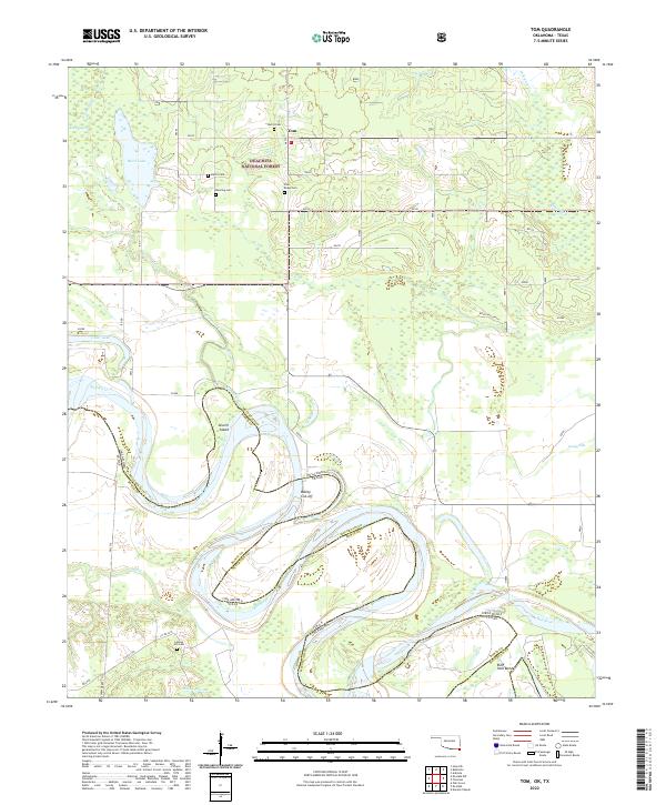 USGS Topographic Map – Tom