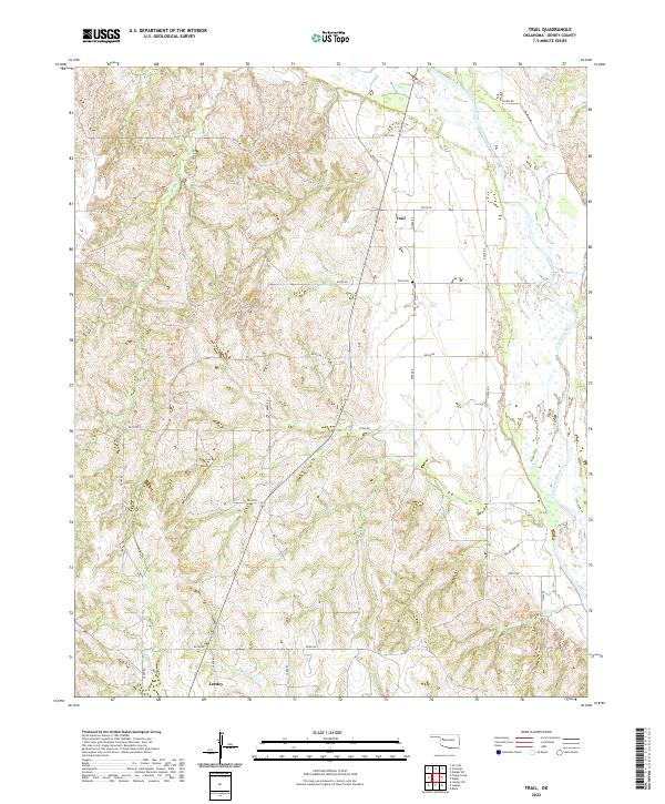 USGS Topographic Map – Trail
