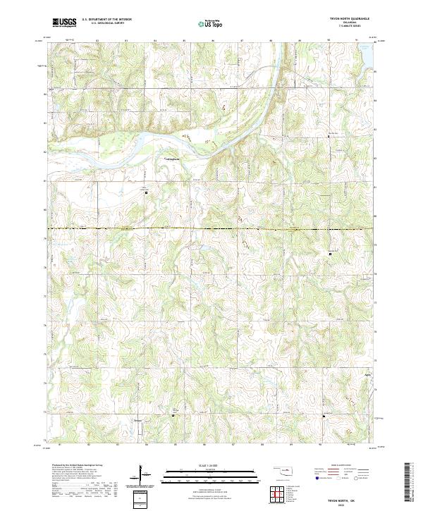 USGS Topographic Map – Tryon North