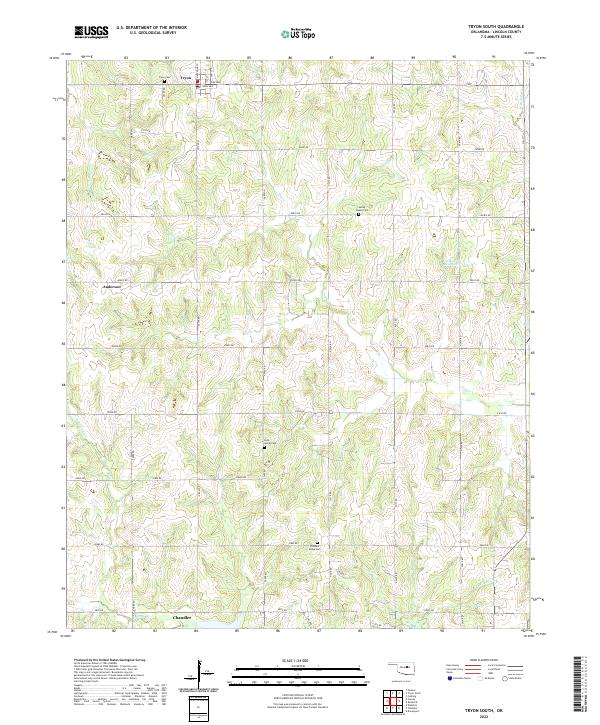 USGS Topographic Map – Tryon South