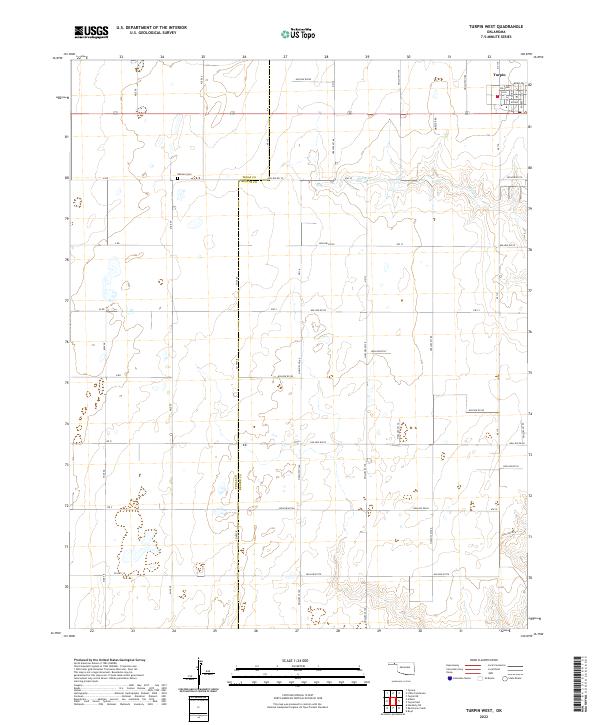 USGS Topographic Map – Turpin West