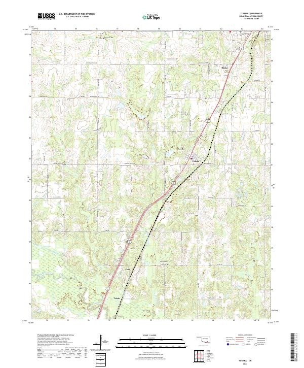USGS Topographic Map – Tushka