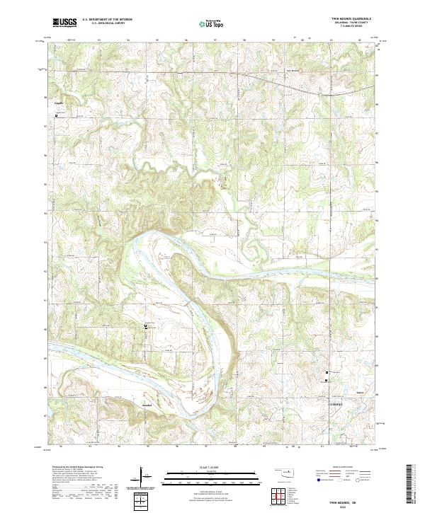 USGS Topographic Map – Twin Mounds
