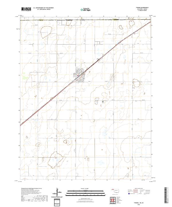 USGS Topographic Map – Tyrone