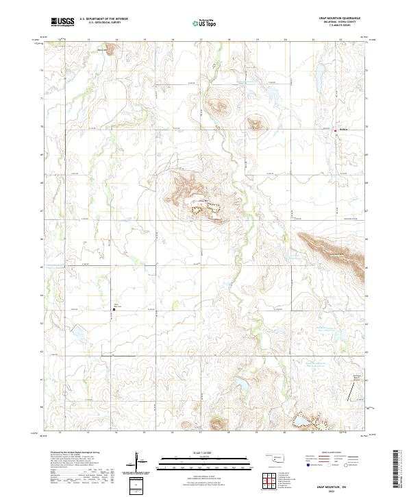 USGS Topographic Map – Unap Mountain