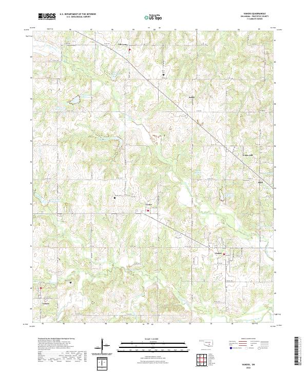 USGS Topographic Map – Vanoss