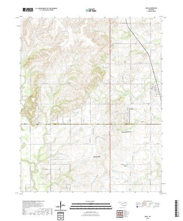 USGS Topographic Map – Vera
