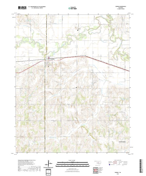 USGS Topographic Map – Verden