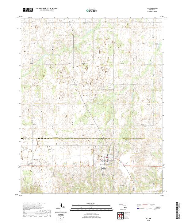 USGS Topographic Map – Vici